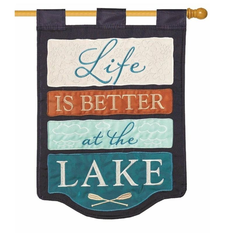 Life Better Lake House Flag